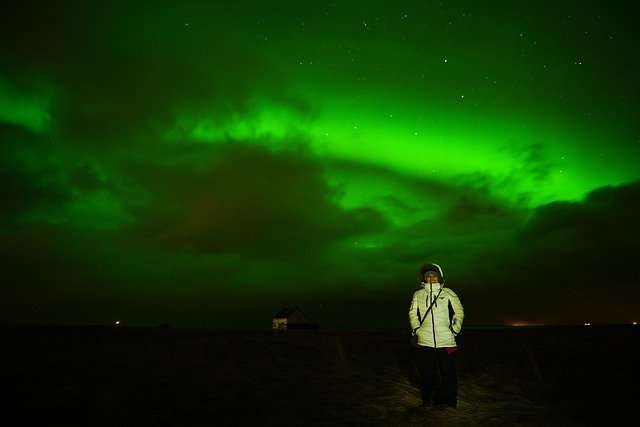 Aurora boreal na Islândia