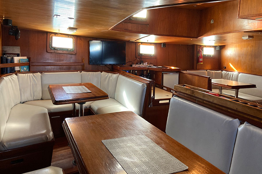 Interior do veleiro