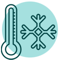 ícone frio