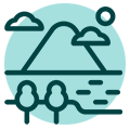 ícone paisagem