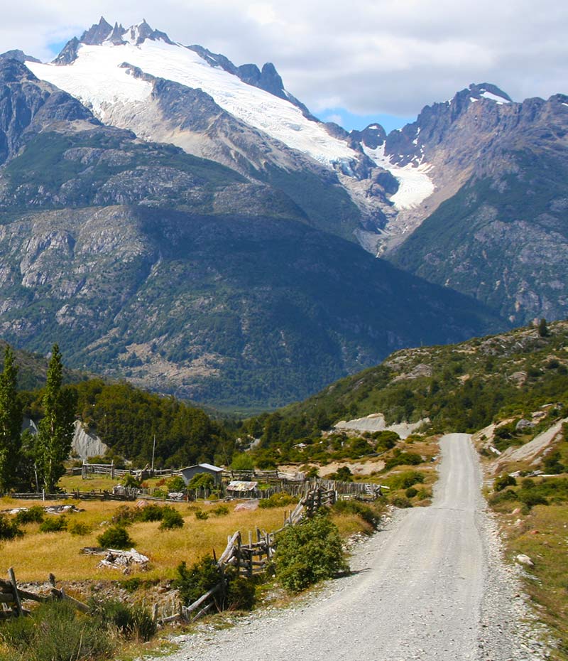 paisagem da Carretera Austral na Patagônia chilena