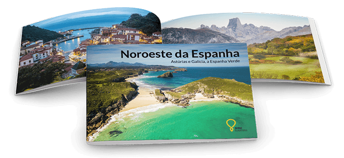 Mockup do Roteiro Noroeste da Espanha para baixar