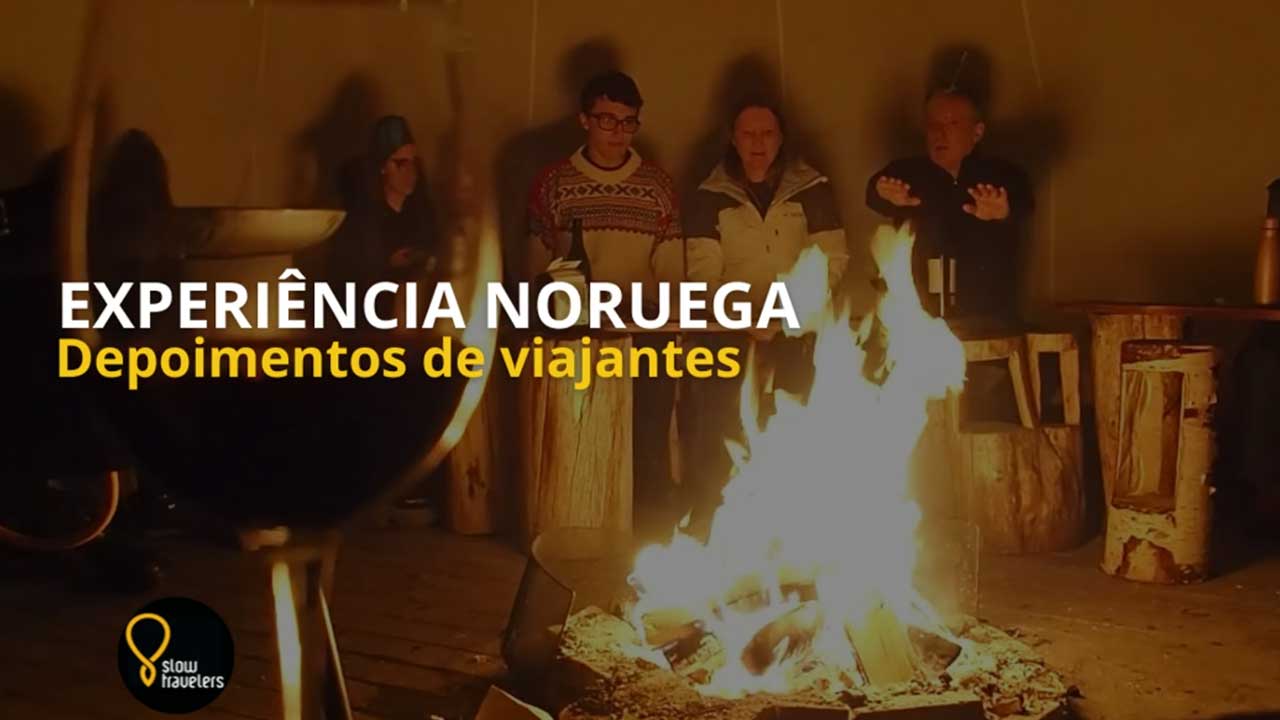 vídeo com depoimentos sobre a viagem à Noruega