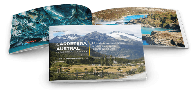 Mockup Viagem à Carretera Austral